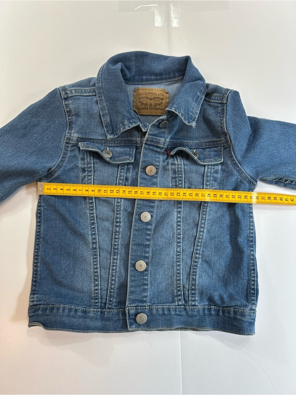 Levi's Kids Dark Blue Denim Jacket with Button Front - Picture 7 of 8